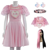 K 12 Costume K12 Pink Dress K-12 Cosplay Wigs Outfit